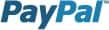 PayPal logo with the word PayPal in blue gradient text.