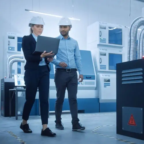 people in a lab facility planning