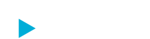 Revolize logo with stylized lowercase text in white. A blue triangle points to the right, surrounded by a white shape reminiscent of a play button or arrowhead, on a black background.