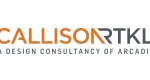 Logo with the text CALLISONRTKL in orange and gray on a dark background.