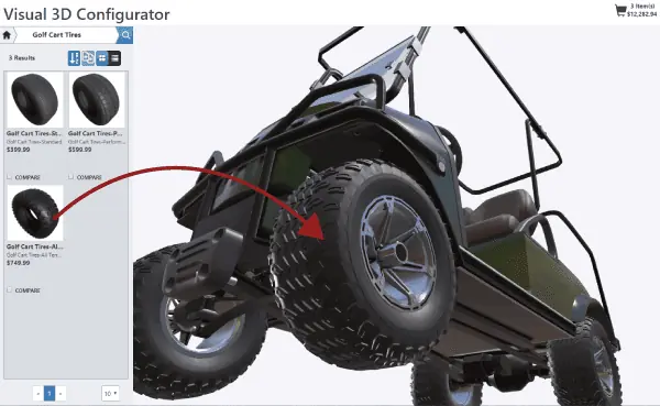 3D golf cart