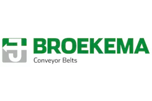Logo with a stylized B on the left and the word BROEKEMA in green on the right.