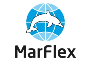 Logo featuring a dolphin silhouette in front of a blue globe with grid lines, above the text Mondarez.