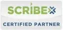 Logo of ScribeX with the text Certified Partner proudly displayed, highlighting our collaboration with Axonom Partners.