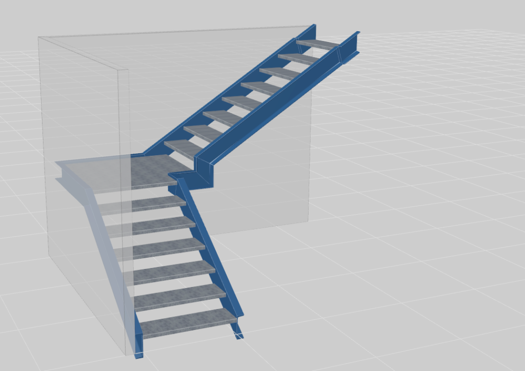TENADO Treppe 3D View