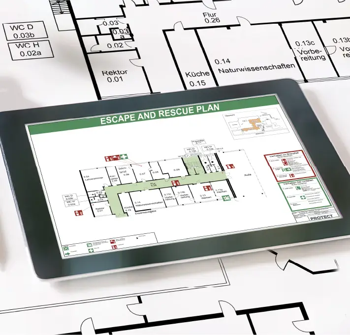 Tablet blueprint escape rescue plan