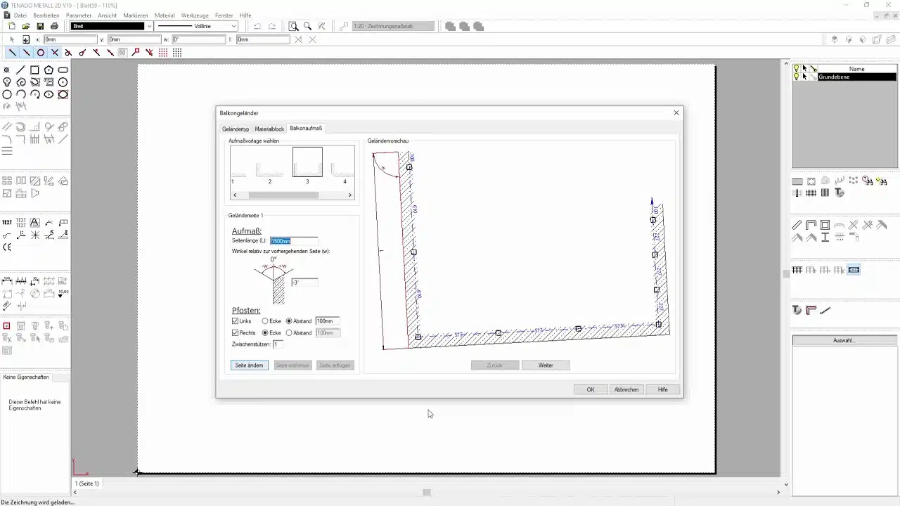 TENADO METALL 2D |  Balkongeländergenerator