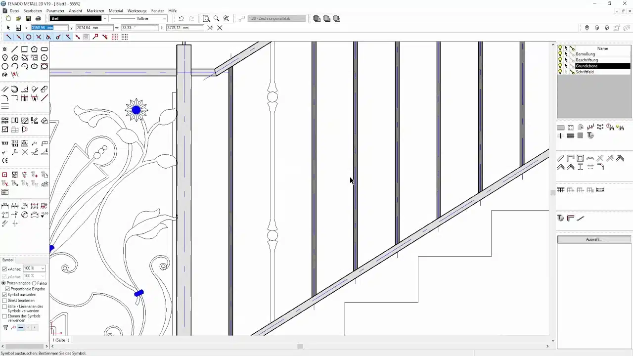 TENADO METALL 2D | Barockelemente
