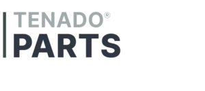Logo featuring the words TENADO PARTS in gray and black, seamlessly integrating a touch of TENADO Add On.