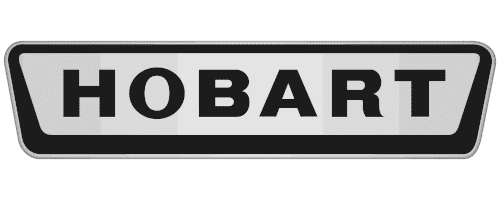 A rectangular sign with the word HOBART in bold, black, uppercase letters on a light gray background.
