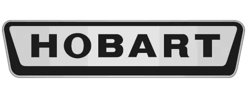 A rectangular sign with the word HOBART in bold, black, uppercase letters on a light gray background.