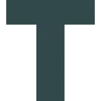 A large, bold, dark gray uppercase letter T represents PLM for food and beverage on a transparent background.