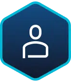Hexagonal blue icon with a simple white outline of a person in the center, representing insights from the PIPE-FLO Manufacturing Report 2026.